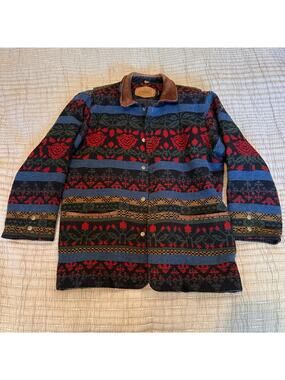 Woolrich Women's Large Wool Work Coat Vintage